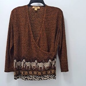 Pleat Pleat by Rafael vintage tops size Large